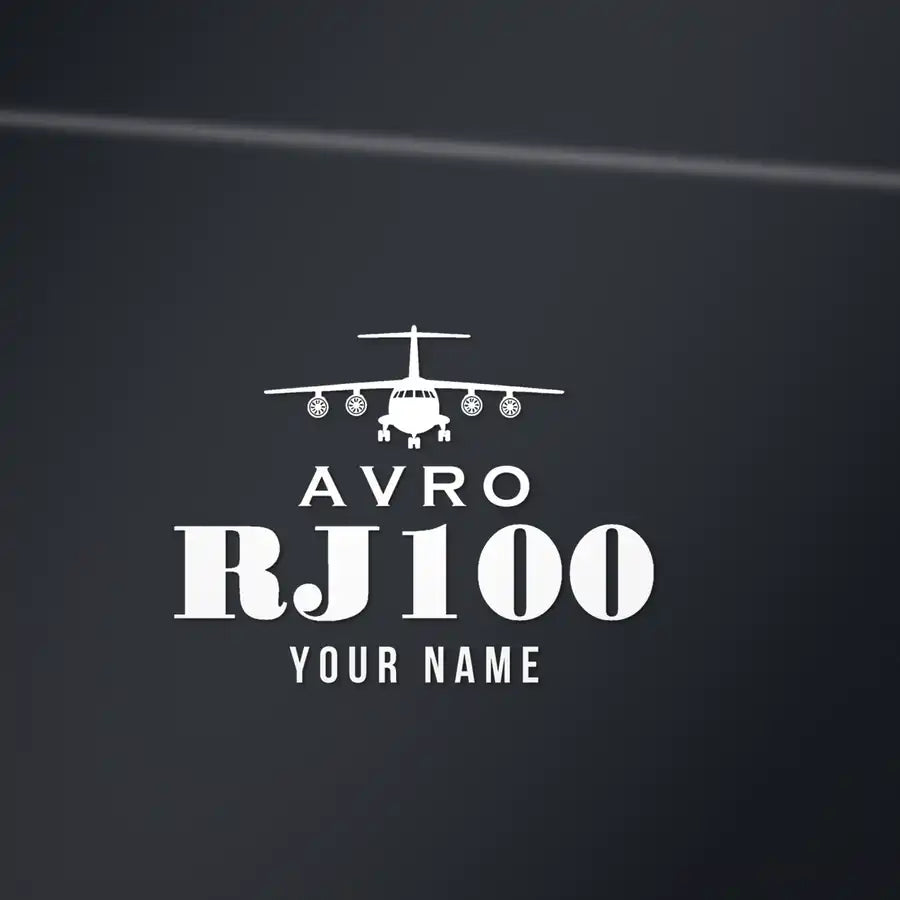 Avro RJ100 - Heritage Die-Cut - White + Name - Die-Cut - Close-up