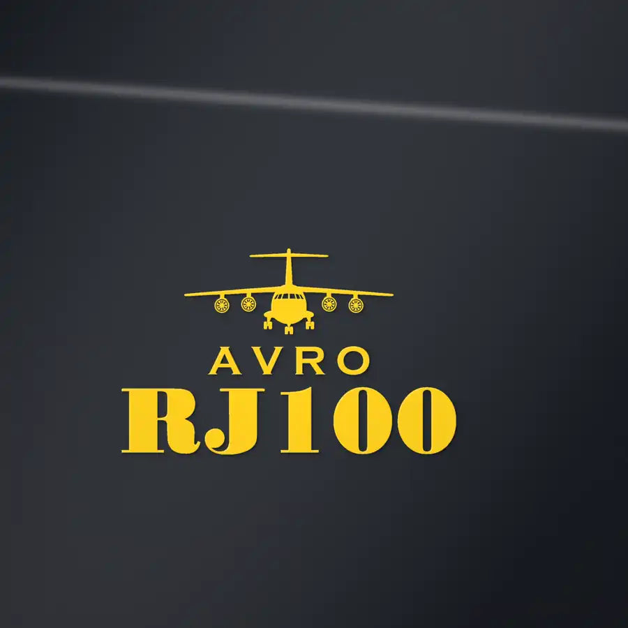 Avro RJ100 - Heritage Die-Cut - Yellow - Die-Cut - Close-up