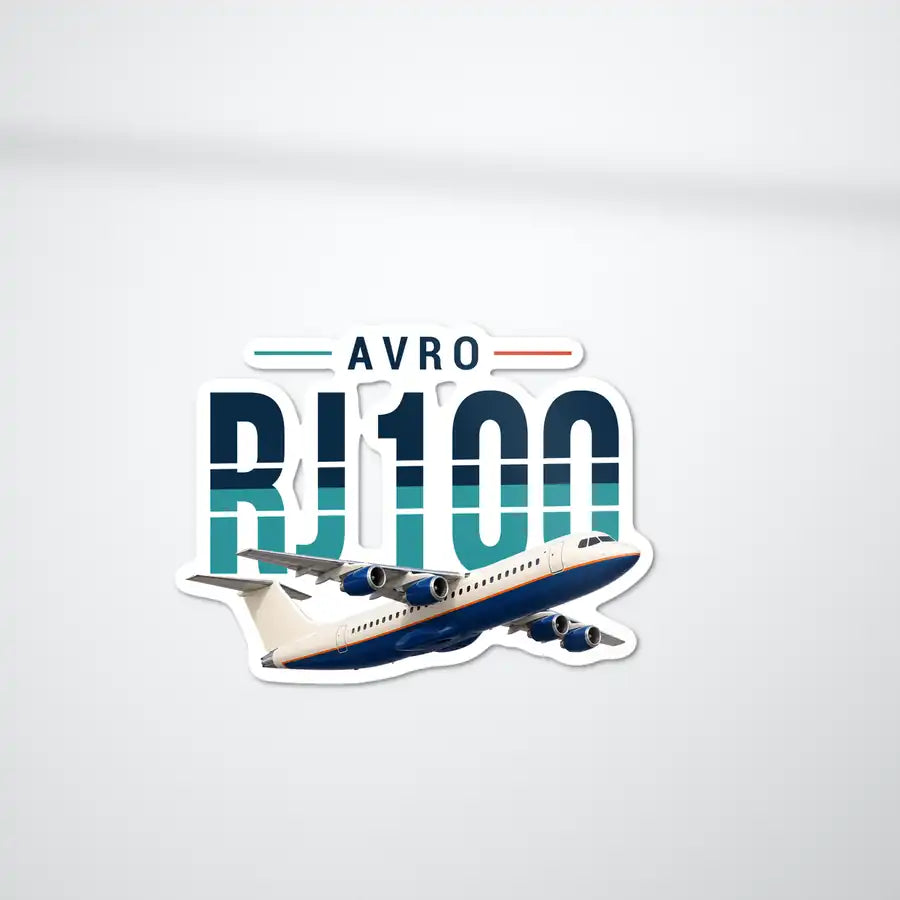 Avro RJ100 - Original Die-Cut - Die-Cut - White Car