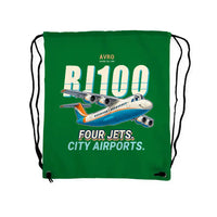 Thumbnail for Avro RJ100 - Drawstring Bag - Cartoon - Green