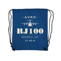 Thumbnail for Avro RJ100 - Drawstring Bag - Heritage - Blue