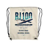Thumbnail for Avro RJ100 - Drawstring Bag - Original - Beige