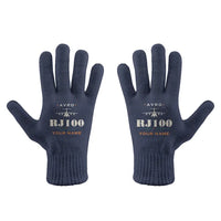 Thumbnail for Avro RJ100 - Gloves - Full - Heritage + Name - Navy Blue