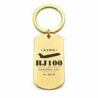Thumbnail for Avro RJ100 - Key Chain - Heritage - Gold