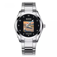 Thumbnail for Avro RJ100 - Poster + Name - Stainless Steel Band - For Men