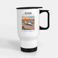 Thumbnail for Avro RJ100 - Poster - Stainless Steel with Holder - White