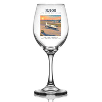 Thumbnail for Avro RJ100 - Poster - Wine Glass