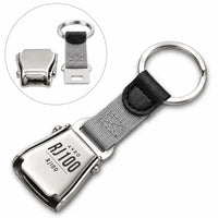 Thumbnail for Avro RJ100 - Seat Belt Key Chain - Tag - Gray