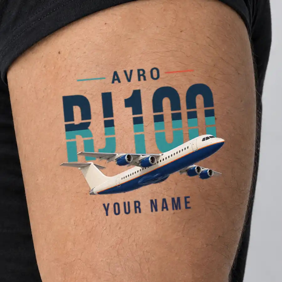 Avro RJ100 - Tattoo - Original + Name - Man