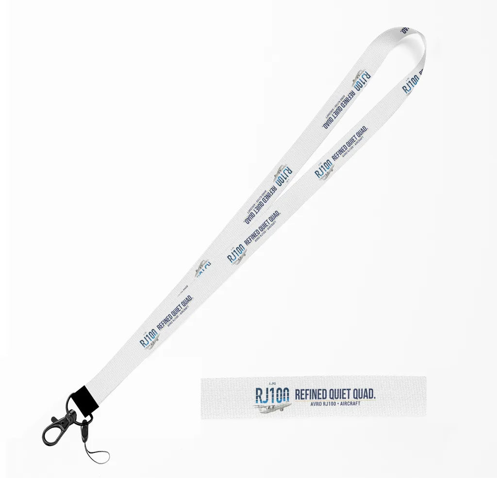 Avro RJ100 lanyard - white