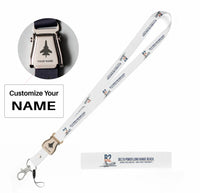 Thumbnail for Avro Vulcan B2 seat belt lanyard - white with name