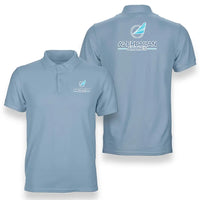 Thumbnail for Azerbaijan Airlines logo on light blue double side polo t shirt