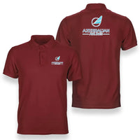 Thumbnail for Azerbaijan Airlines logo on red double side polo t shirt