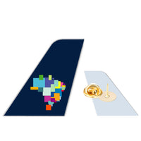Thumbnail for Azul Brazilian Airlines Designed Tail Shape Badges & Pins