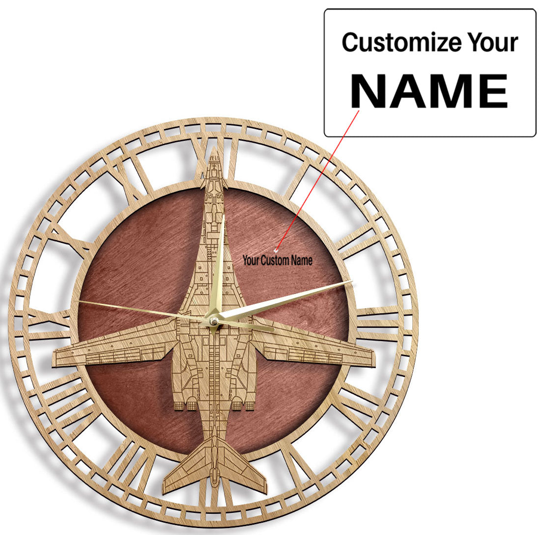 B-1B Lancer Designed Wooden Wall Clocks