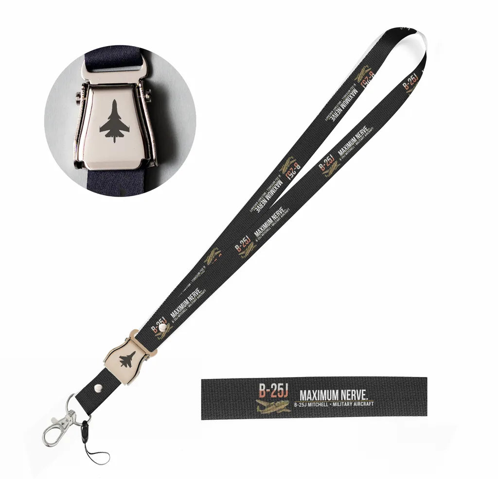 B-25J Mitchell seat belt lanyard - black