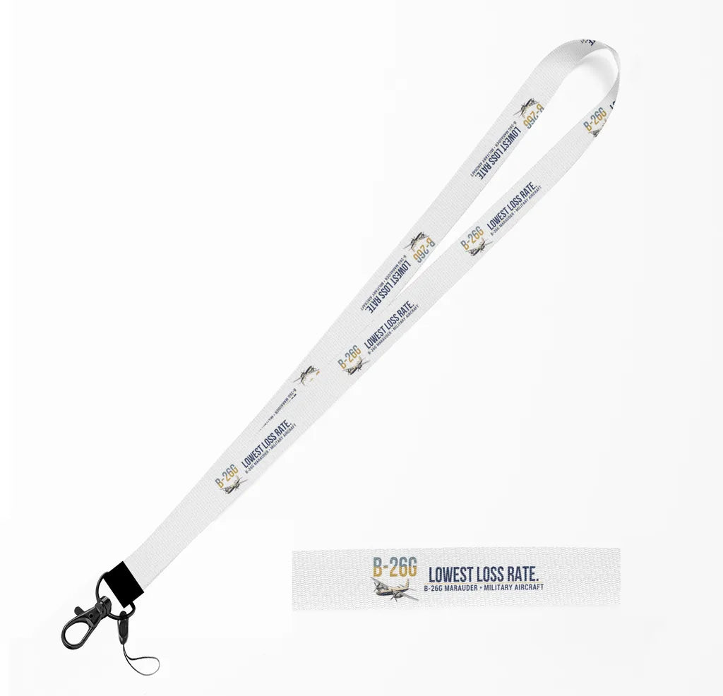 B-26G Marauder lanyard - white