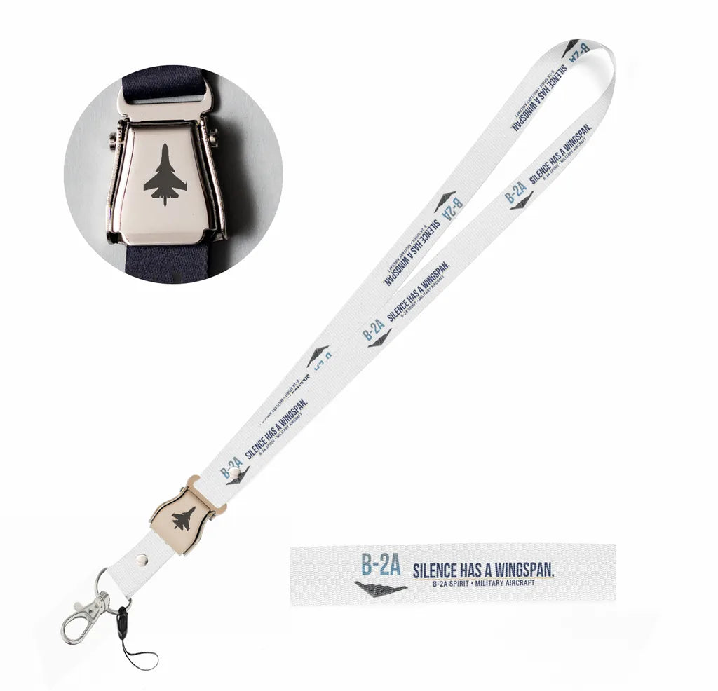 B-2A Spirit seat belt lanyard - white
