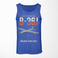 Thumbnail for B-36J Peacemaker design on blue tank top