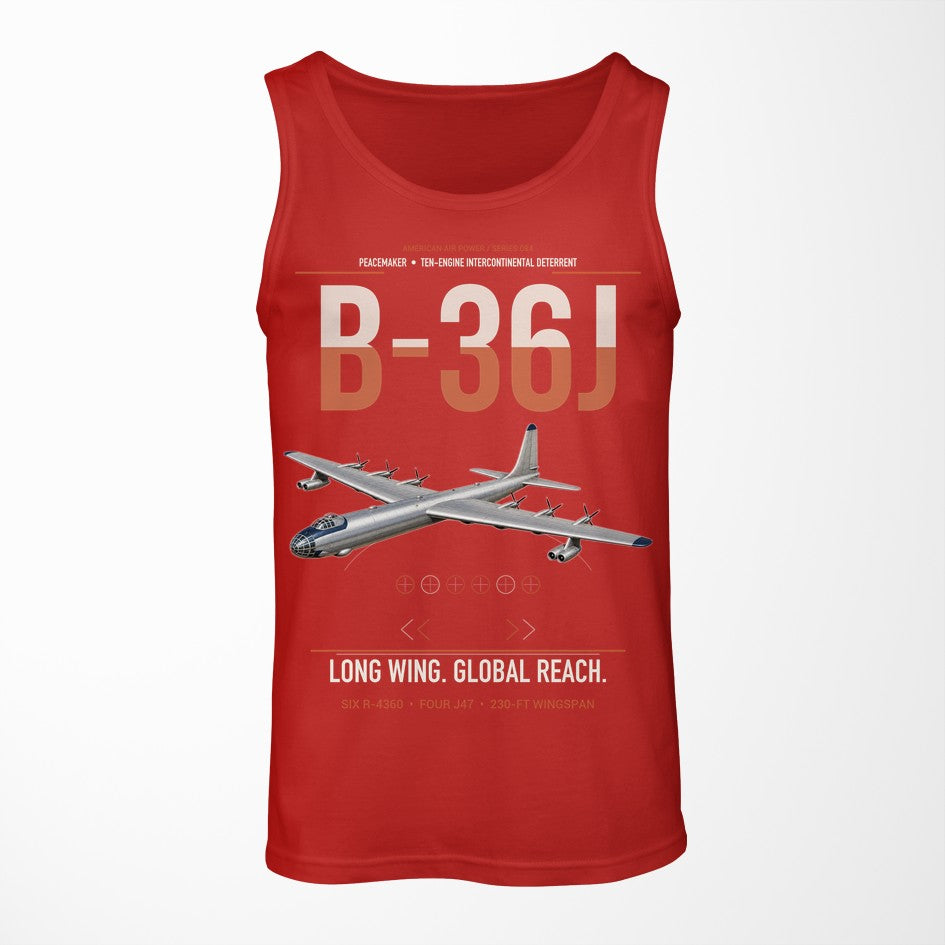 B-36J Peacemaker design on red tank top