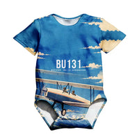 Thumbnail for Bücker Bü 131 Jungmann 3D All-Over Print Clothing - Baby Bodysuit - 3D