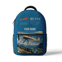 Thumbnail for Bücker Bü 131 Jungmann - 3D Backpack - Light Blue + Name