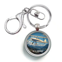 Thumbnail for Bücker Bü 131 Jungmann - 3D - Circle Key Chain - Full Print