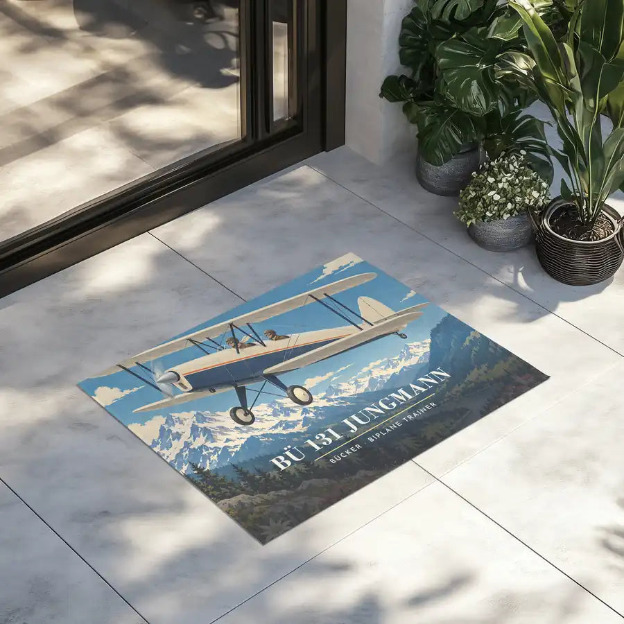 Bücker Bü 131 Jungmann - 3D - Door Mat