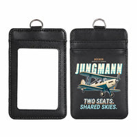 Thumbnail for Bücker Bü 131 Jungmann - Cartoon - ID Card Holder - Black