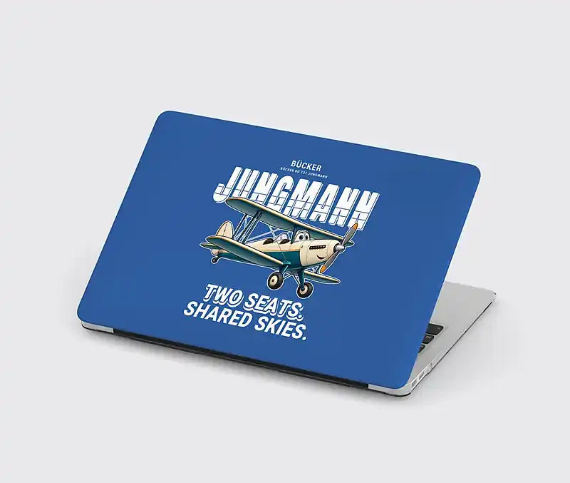 Bücker Bü 131 Jungmann - Cartoon - MacBook Case - Blue