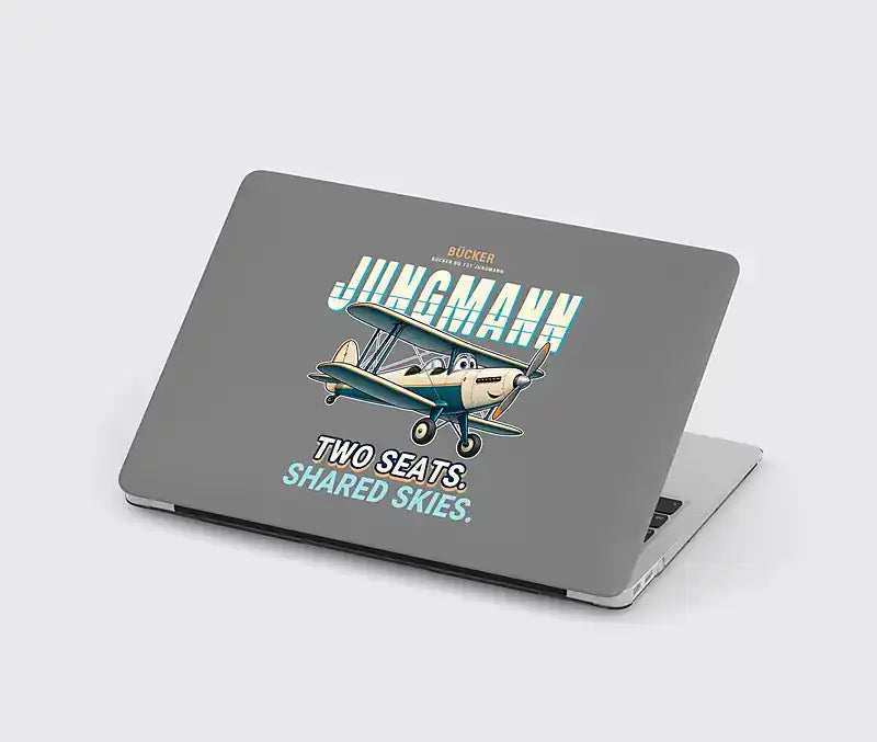 Bücker Bü 131 Jungmann - Cartoon - MacBook Case - Gray