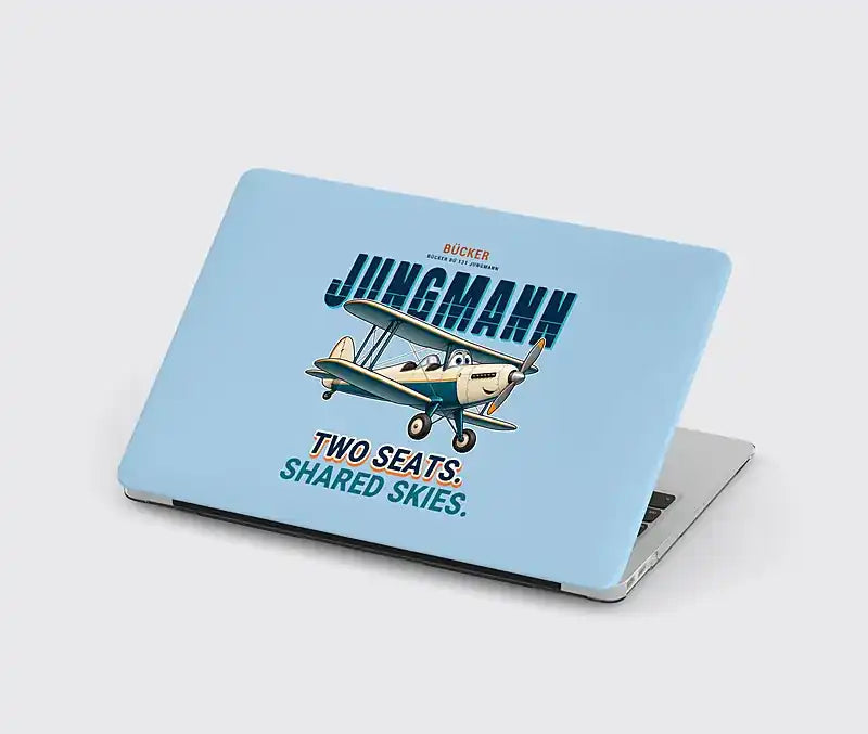 Bücker Bü 131 Jungmann - Cartoon - MacBook Case - Light Blue