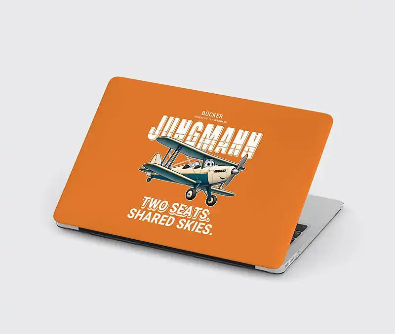 Bücker Bü 131 Jungmann - Cartoon - MacBook Case - Orange