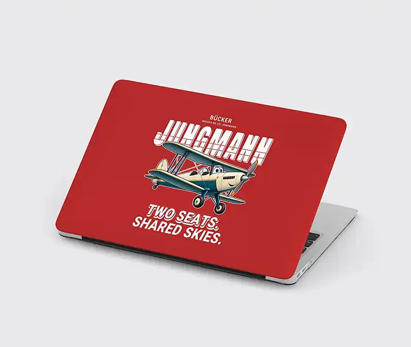 Bücker Bü 131 Jungmann - Cartoon - MacBook Case - Red