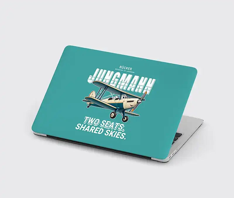 Bücker Bü 131 Jungmann - Cartoon - MacBook Case - Turquoise