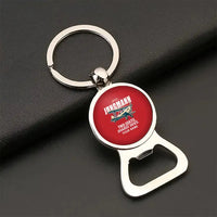 Thumbnail for Bücker Bü 131 Jungmann - Cartoon + Name - Bottle Opener Key Chain - Red