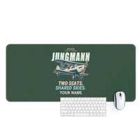 Thumbnail for Bücker Bü 131 Jungmann - Cartoon + Name - Desk Mat - Dark Green