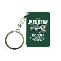Thumbnail for Bücker Bü 131 Jungmann - Cartoon + Name - Key Chain - Dark Green