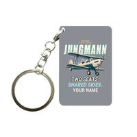 Thumbnail for Bücker Bü 131 Jungmann - Cartoon + Name - Key Chain - Gray
