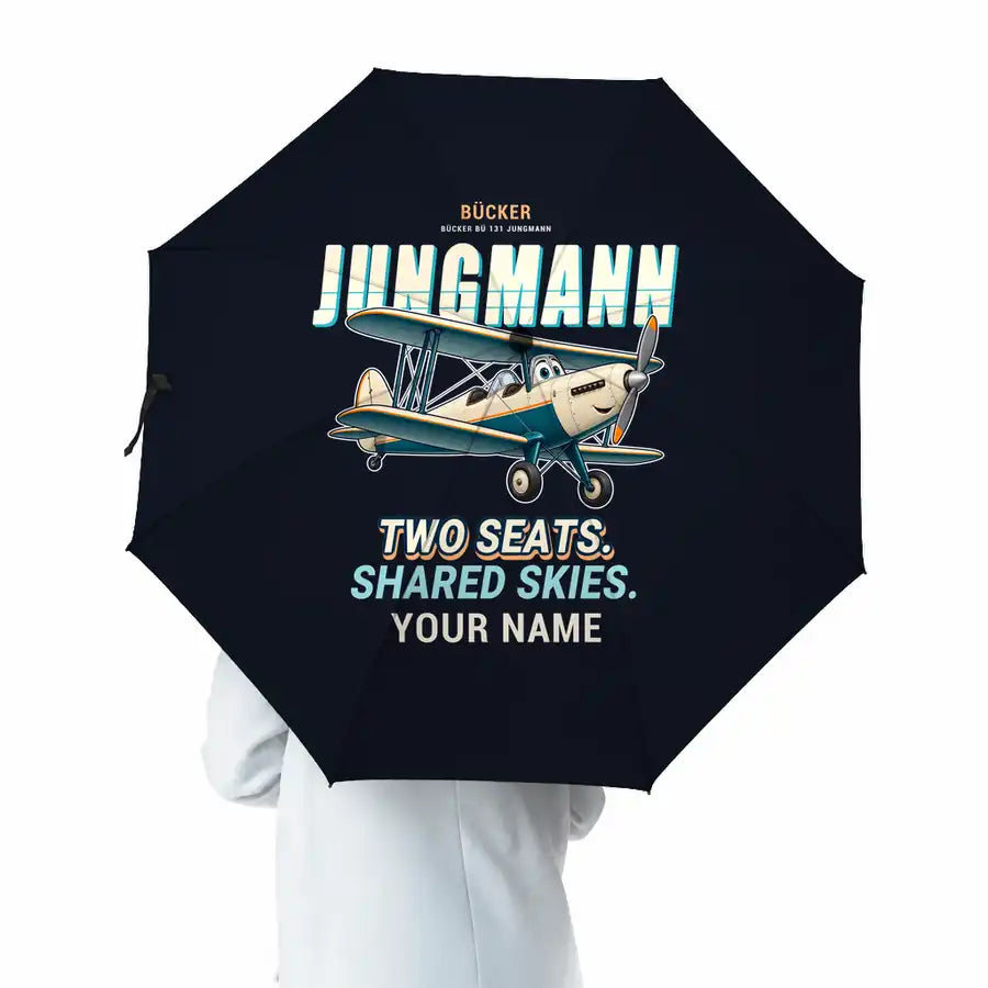 Bücker Bü 131 Jungmann - Cartoon + Name - Umbrella