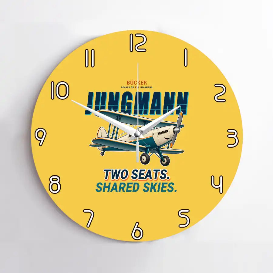 Bücker Bü 131 Jungmann - Cartoon - No Frame - Yellow