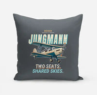 Thumbnail for Bücker Bü 131 Jungmann - Cartoon - Pillow - Gray