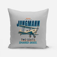 Thumbnail for Bücker Bü 131 Jungmann - Cartoon - Pillow - Light Gray