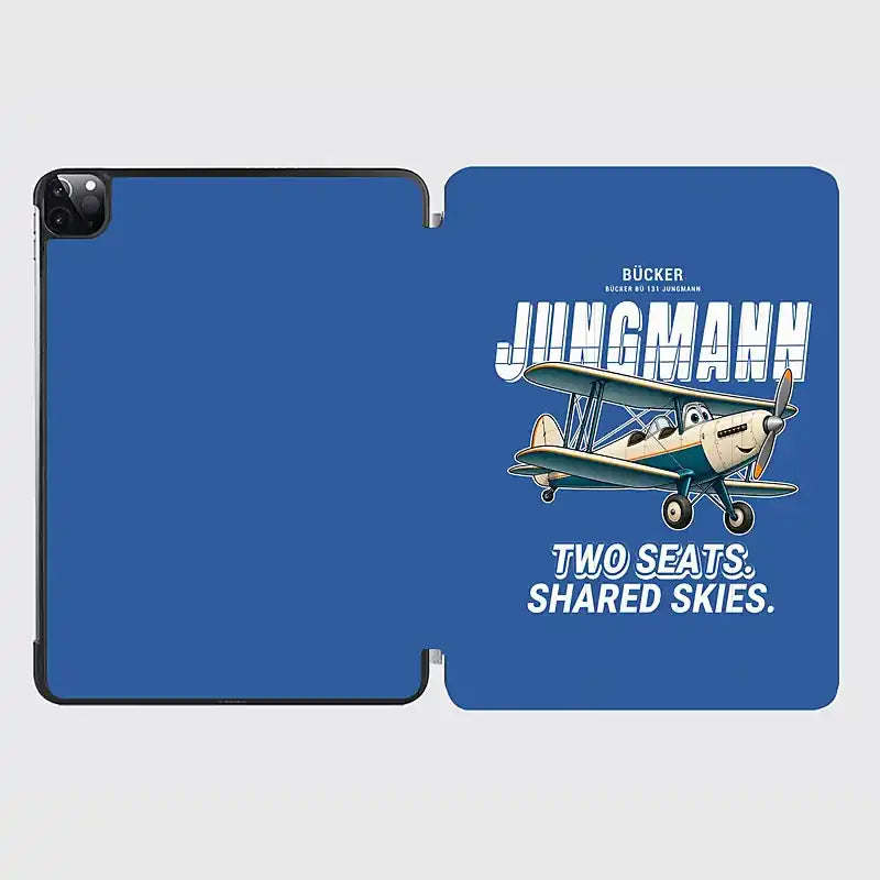 Bücker Bü 131 Jungmann - Cartoon - iPad Case - Blue