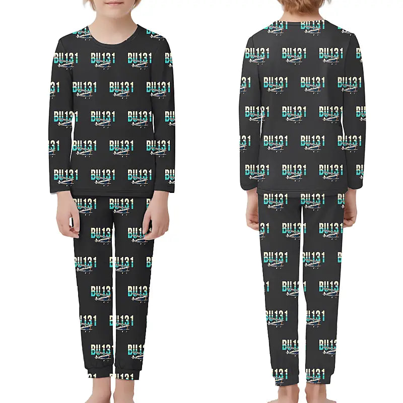 Bücker Bü 131 Jungmann - Children Pajamas - Original Pattern - Black