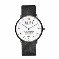 Thumbnail for Bücker Bü 131 Jungmann - Classic - White - Slim Mesh - Black and Stainless Steel Strap