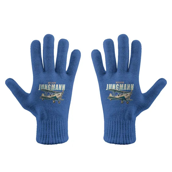 Bücker Bü 131 Jungmann - Gloves - Full - Cartoon - Blue