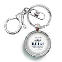 Thumbnail for Bücker Bü 131 Jungmann - Heritage - Circle Key Chain - White