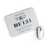 Thumbnail for Bücker Bü 131 Jungmann - Heritage - Mouse Pad - Light Gray