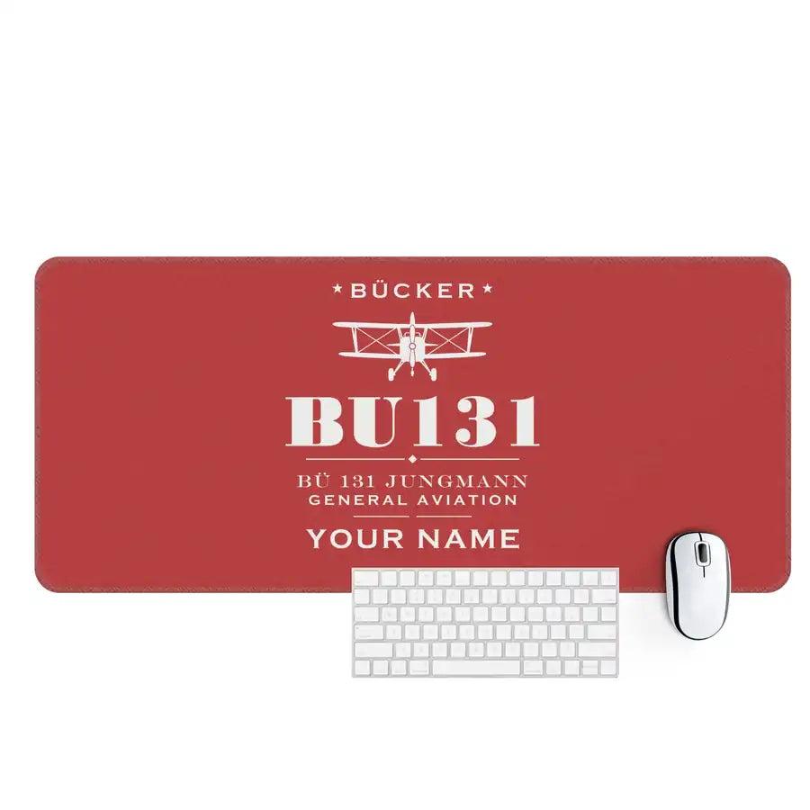 Bücker Bü 131 Jungmann - Heritage + Name - Desk Mat - Red